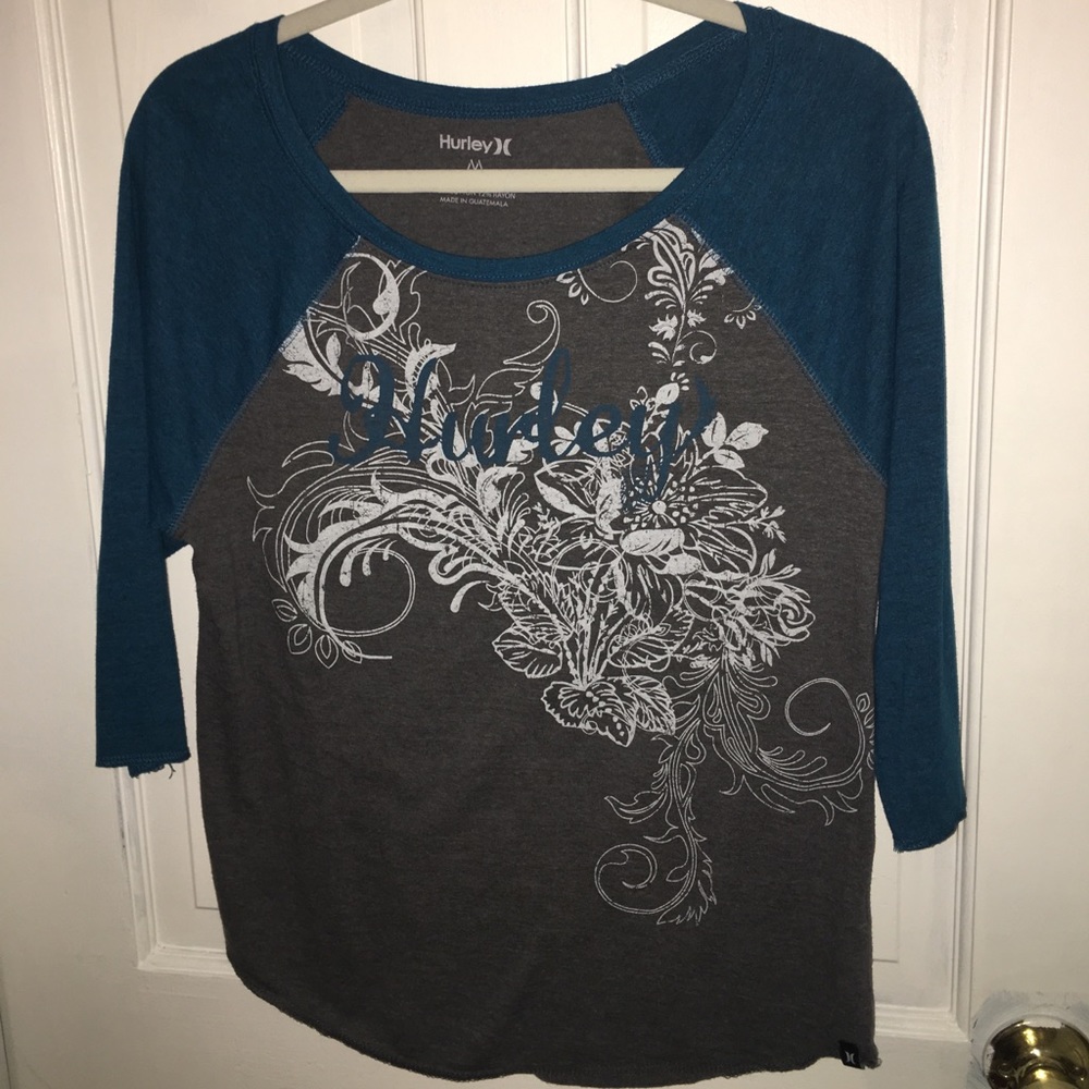 Hurley Baseball style tee